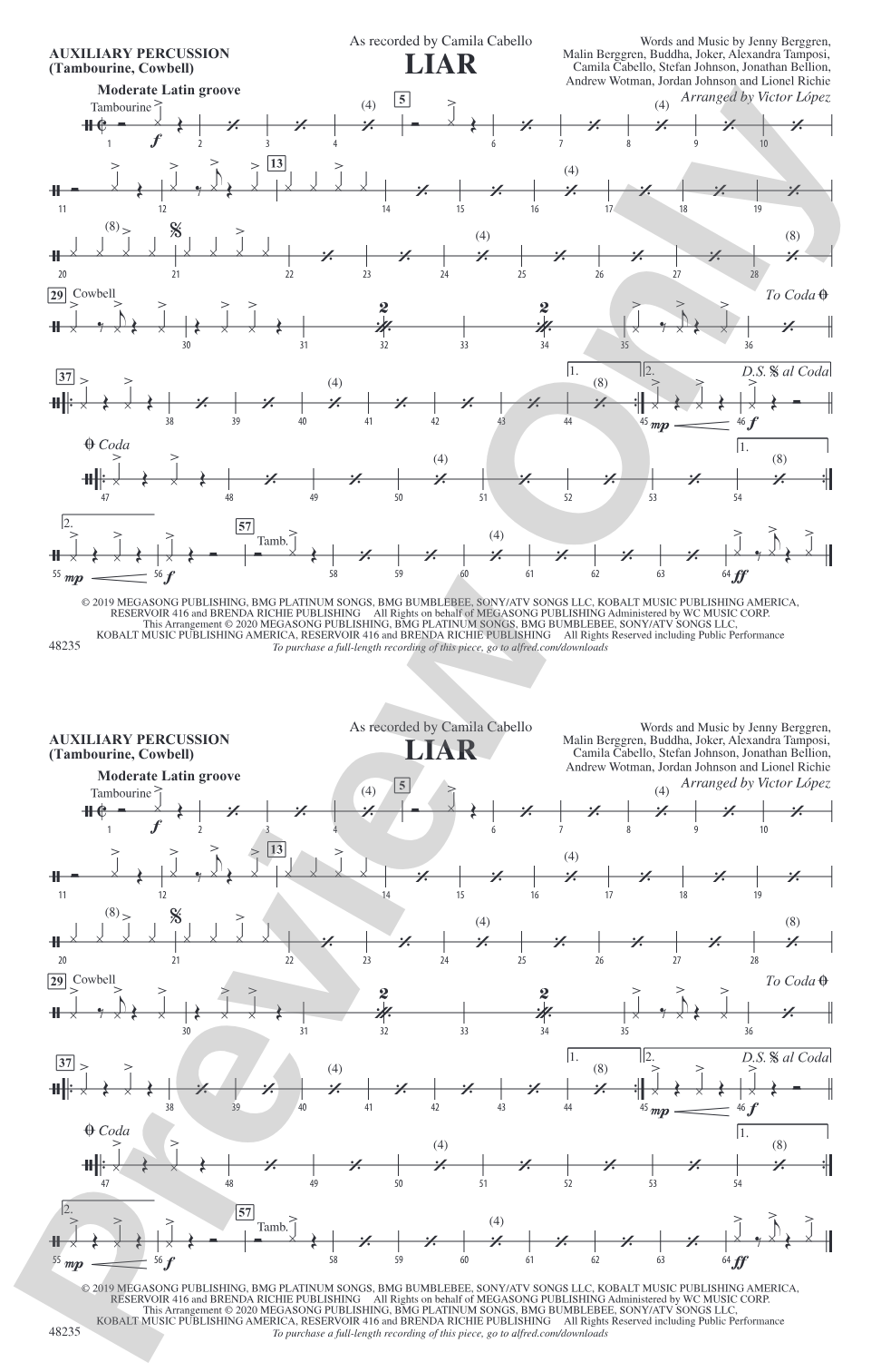 Liar: Auxiliary Percussion