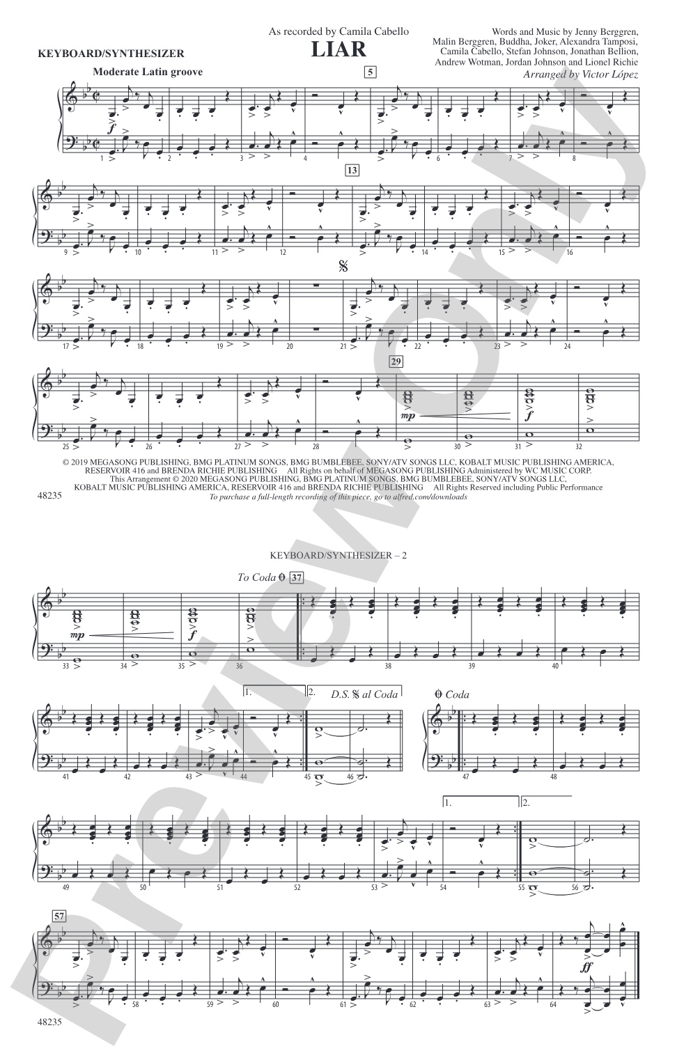 Liar: Piano Accompaniment