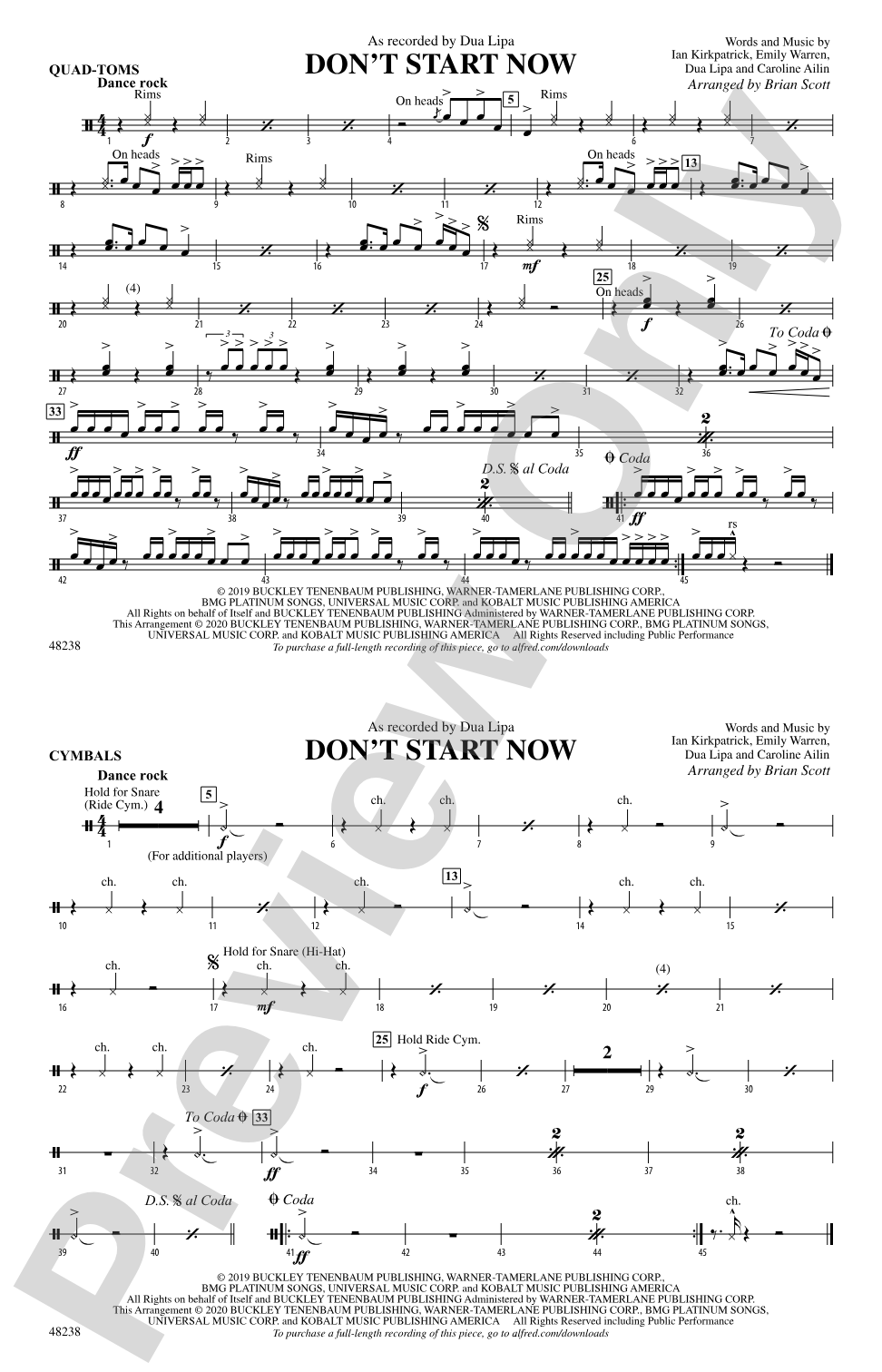Don't Start Now: Quad-Toms