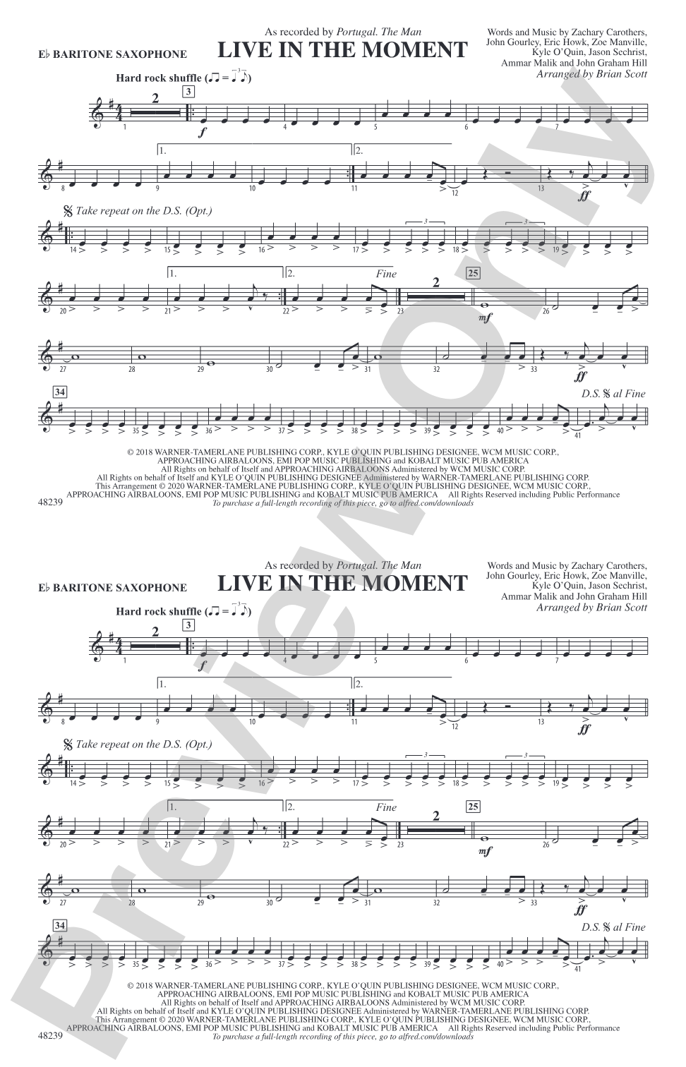 Live in the Moment: E-flat Baritone Saxophone