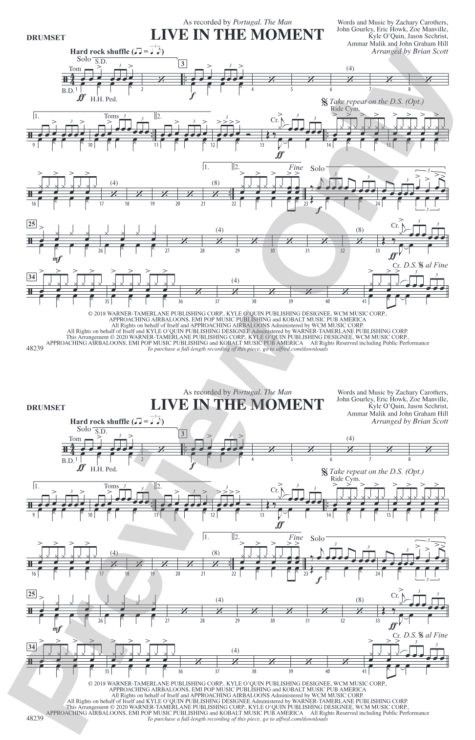 Live in the Moment: Drums