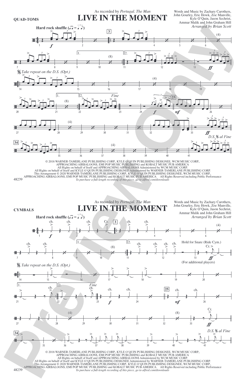 Live in the Moment: Quad-Toms