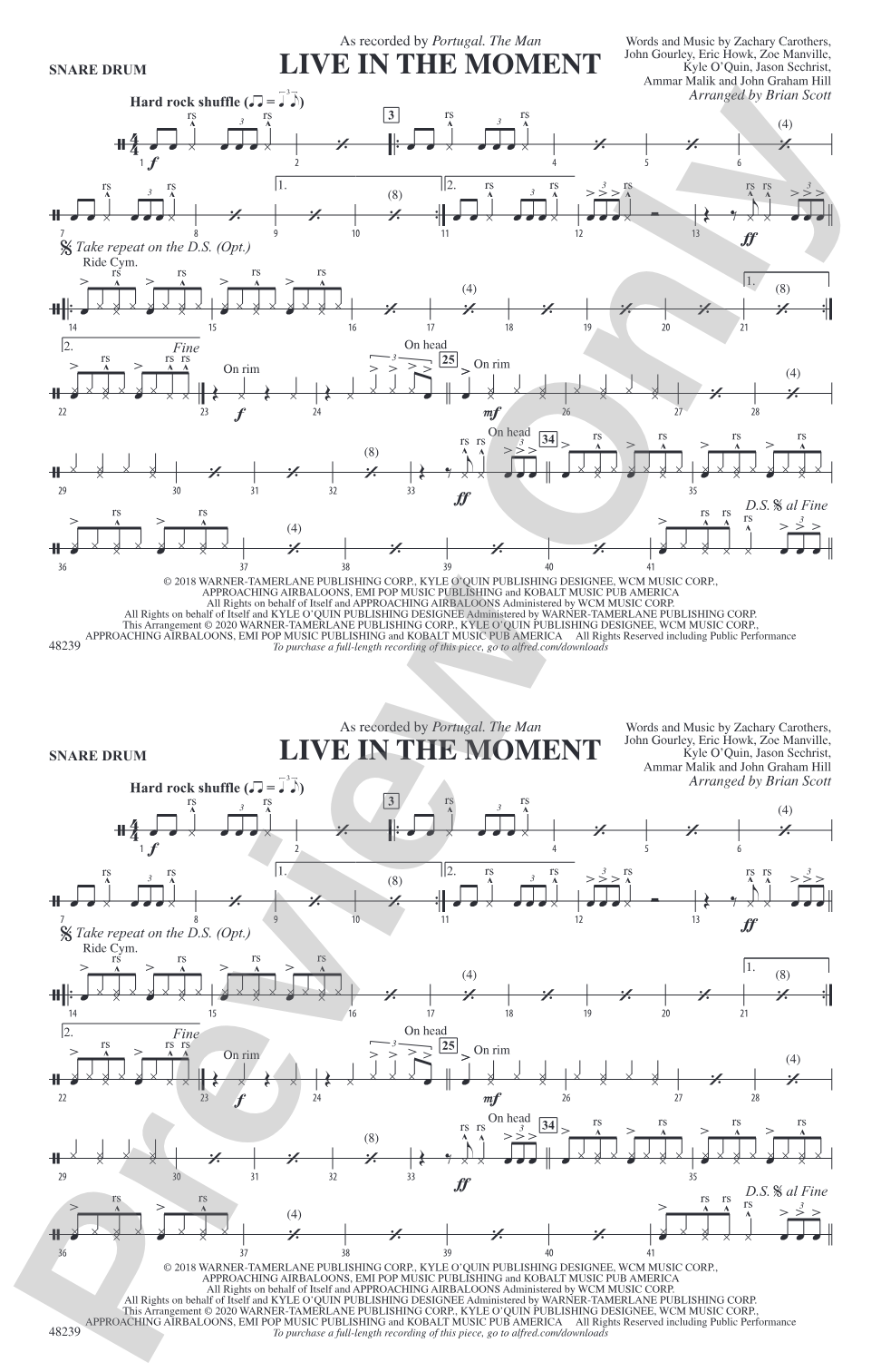 Live in the Moment: Snare Drum