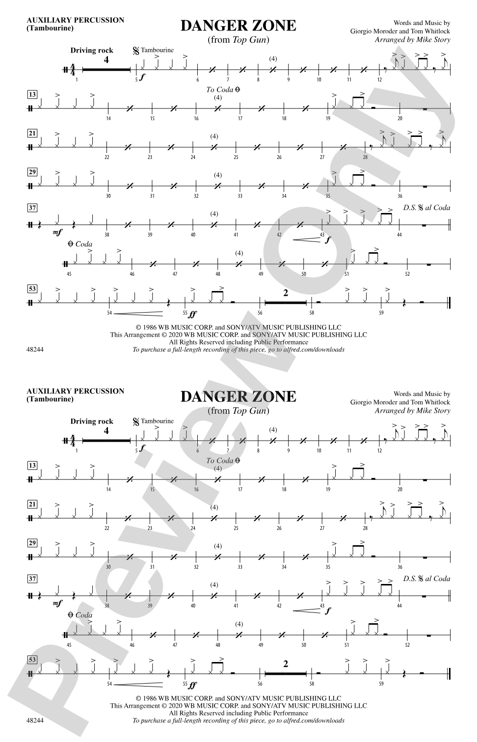 Danger Zone: Auxiliary Percussion