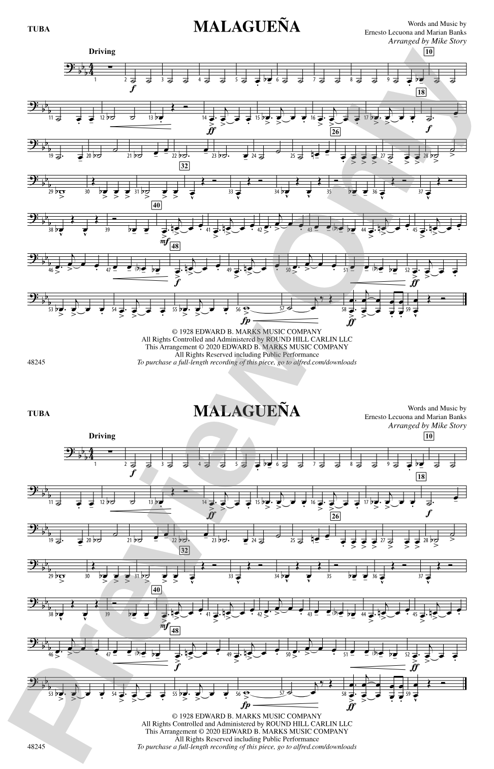 Malagueña: Tuba