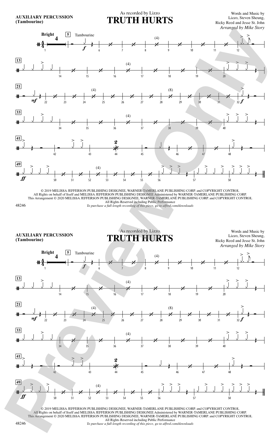Truth Hurts: Auxiliary Percussion