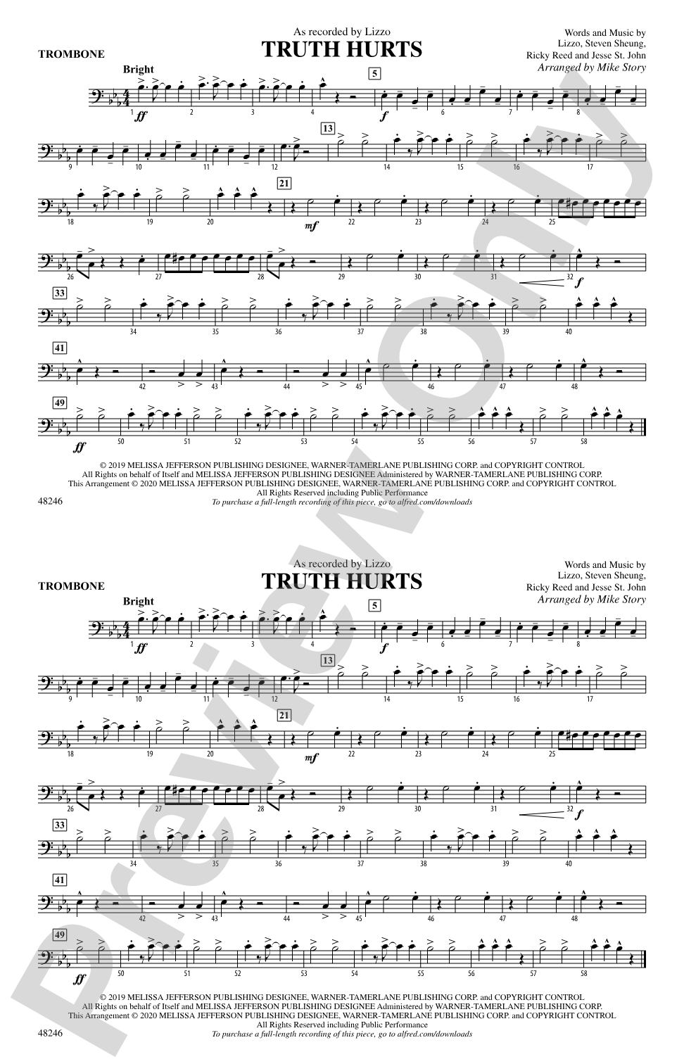 Truth Hurts: 1st Trombone