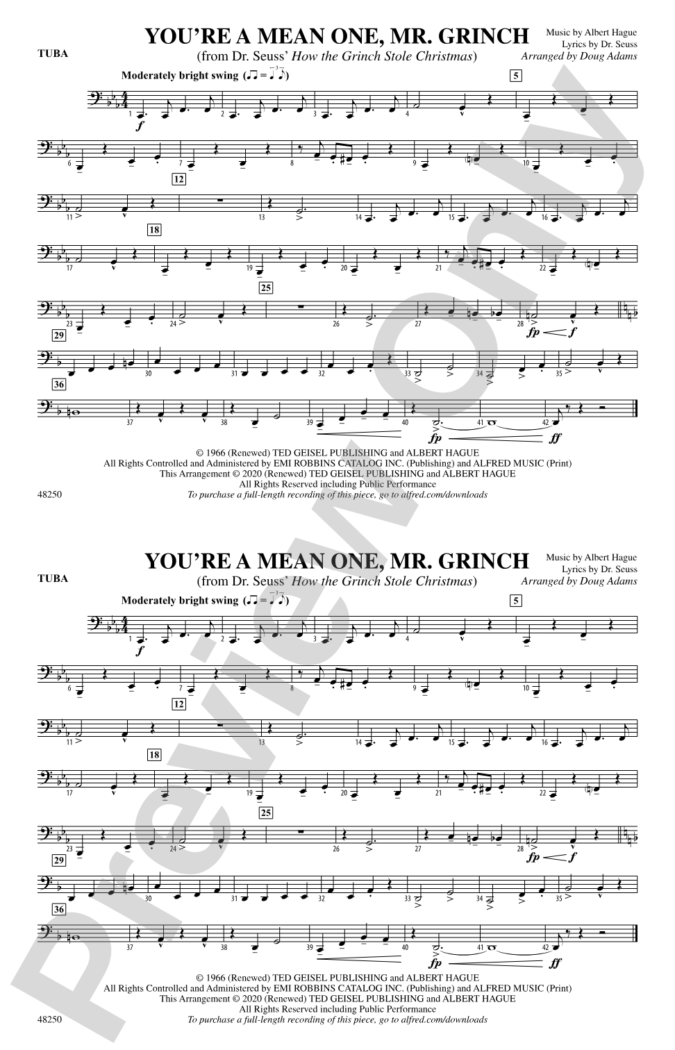 You're a Mean One, Mr. Grinch: Tuba