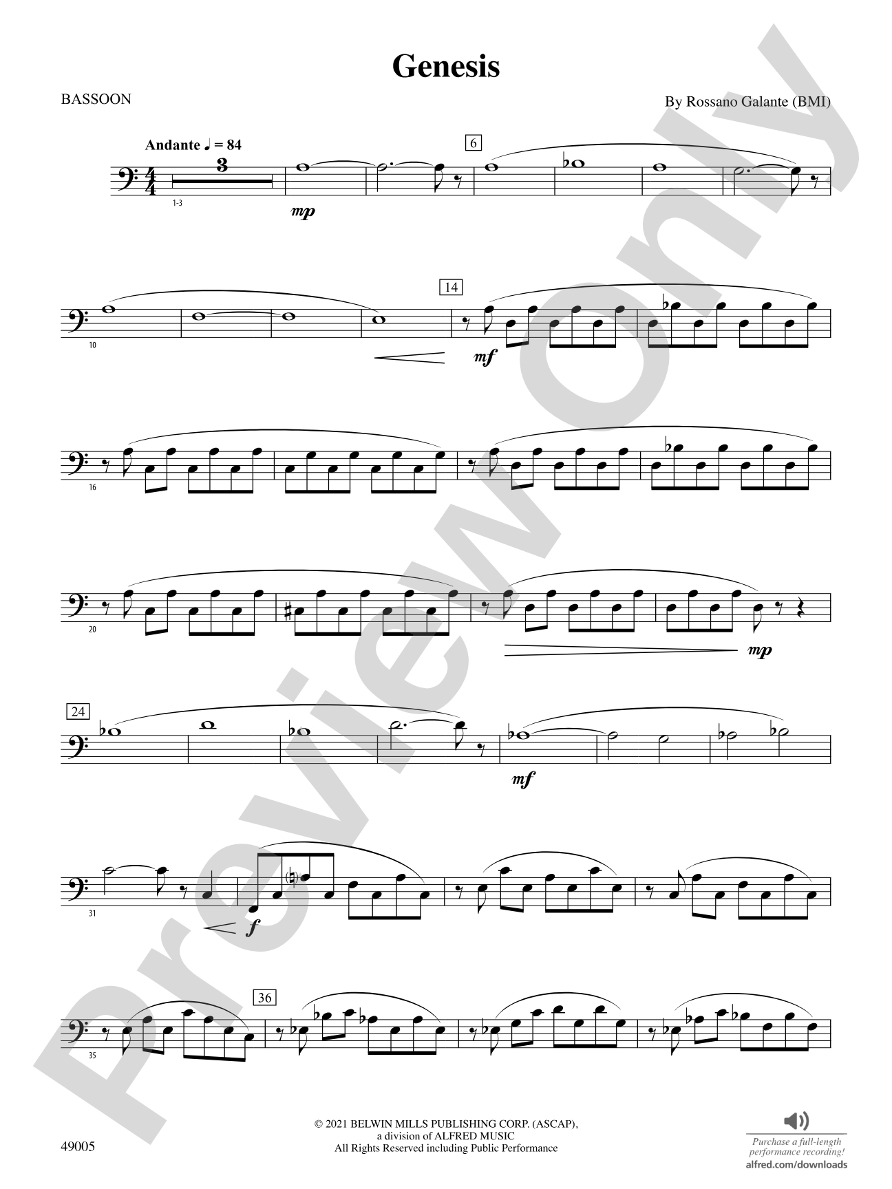 Genesis: Bassoon
