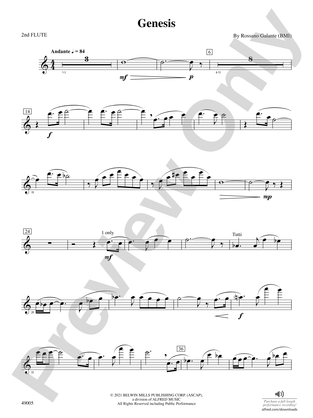 Genesis: 2nd Flute