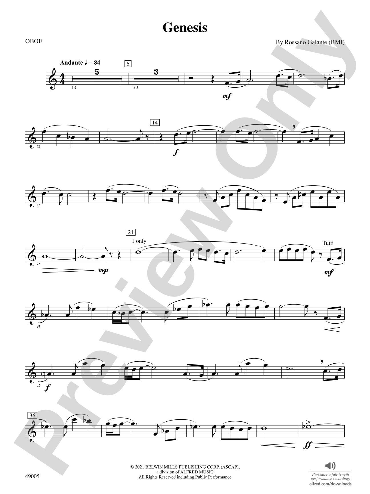 Genesis: Oboe
