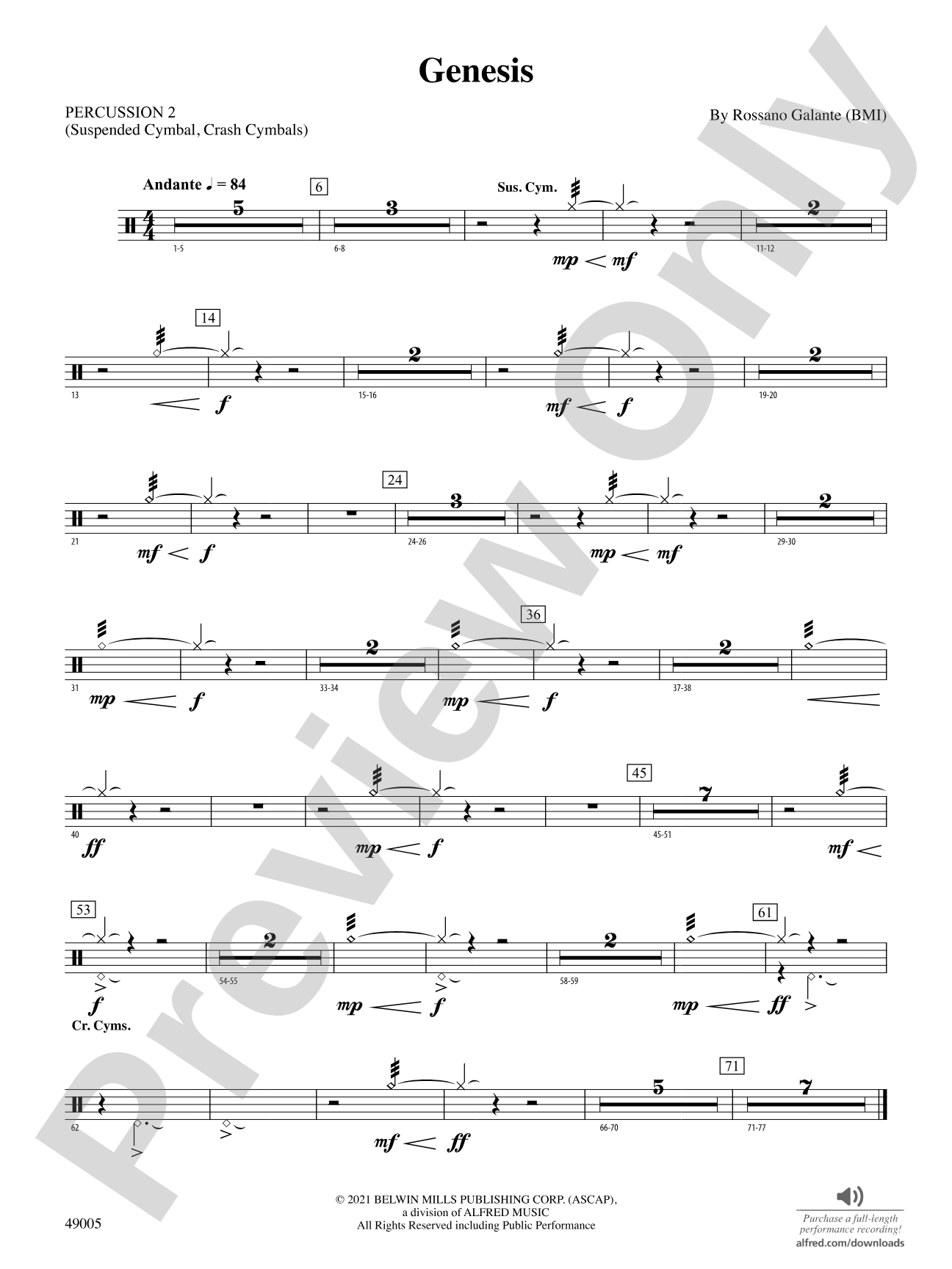 Genesis: 2nd Percussion
