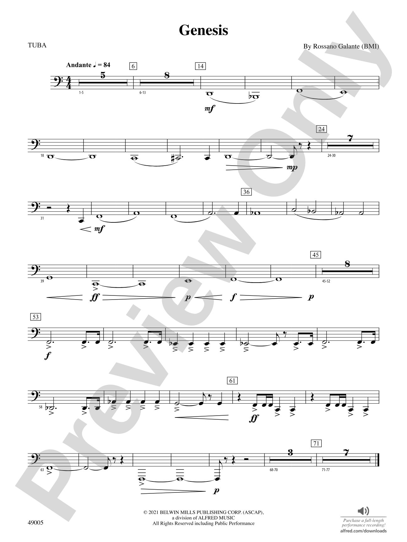 Genesis: Tuba