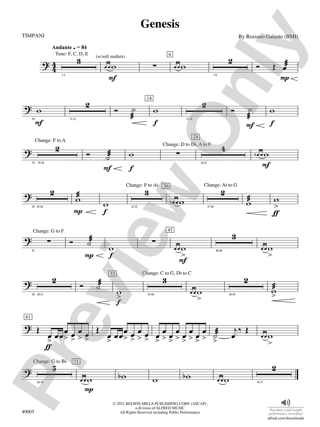 Genesis: Timpani
