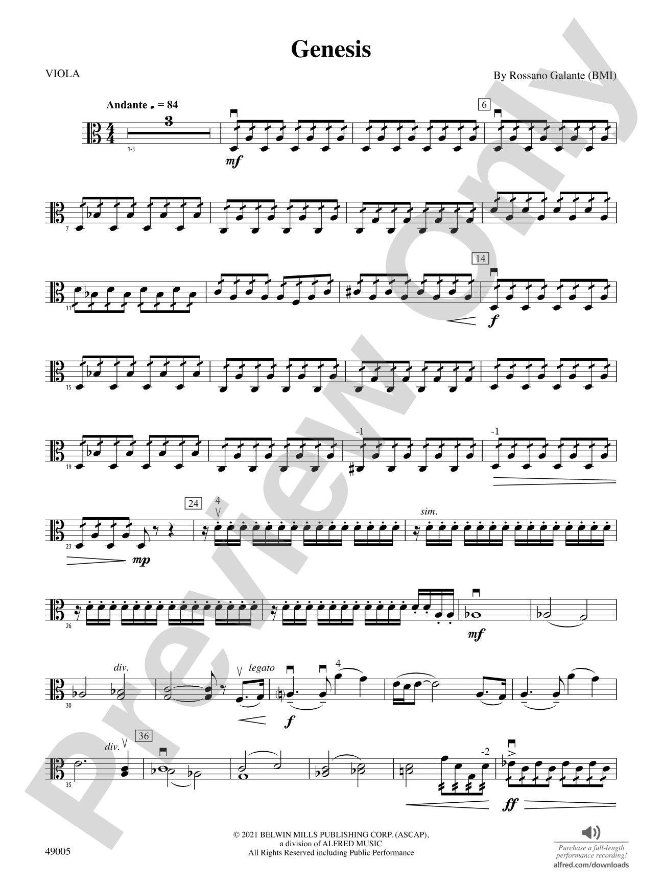 Genesis: Viola