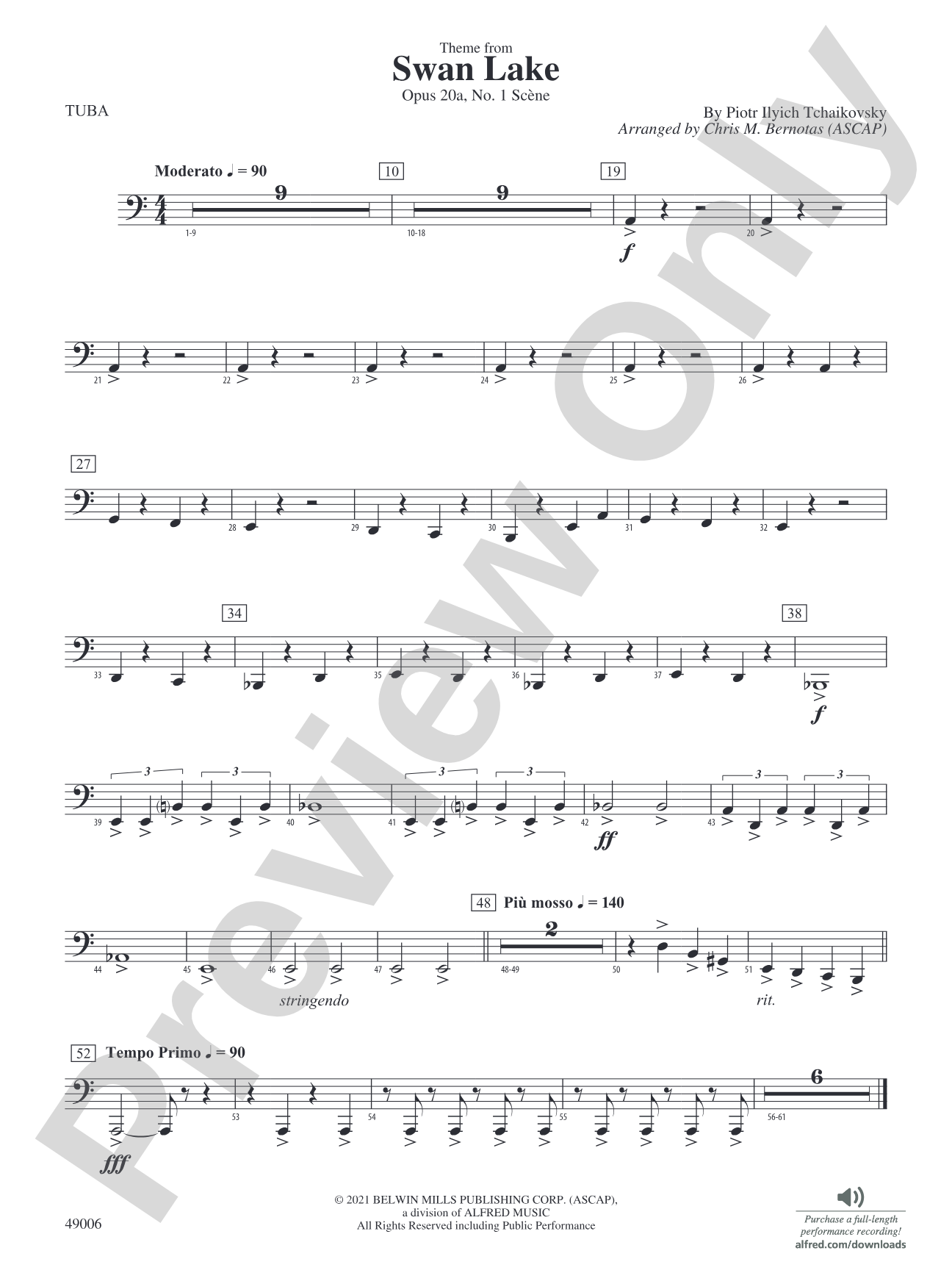 Theme from Swan Lake: Tuba