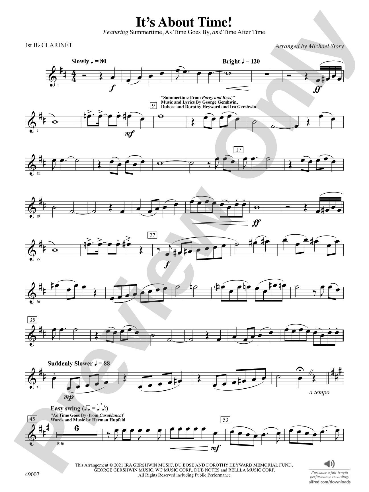 It's About Time: 1st B-flat Clarinet