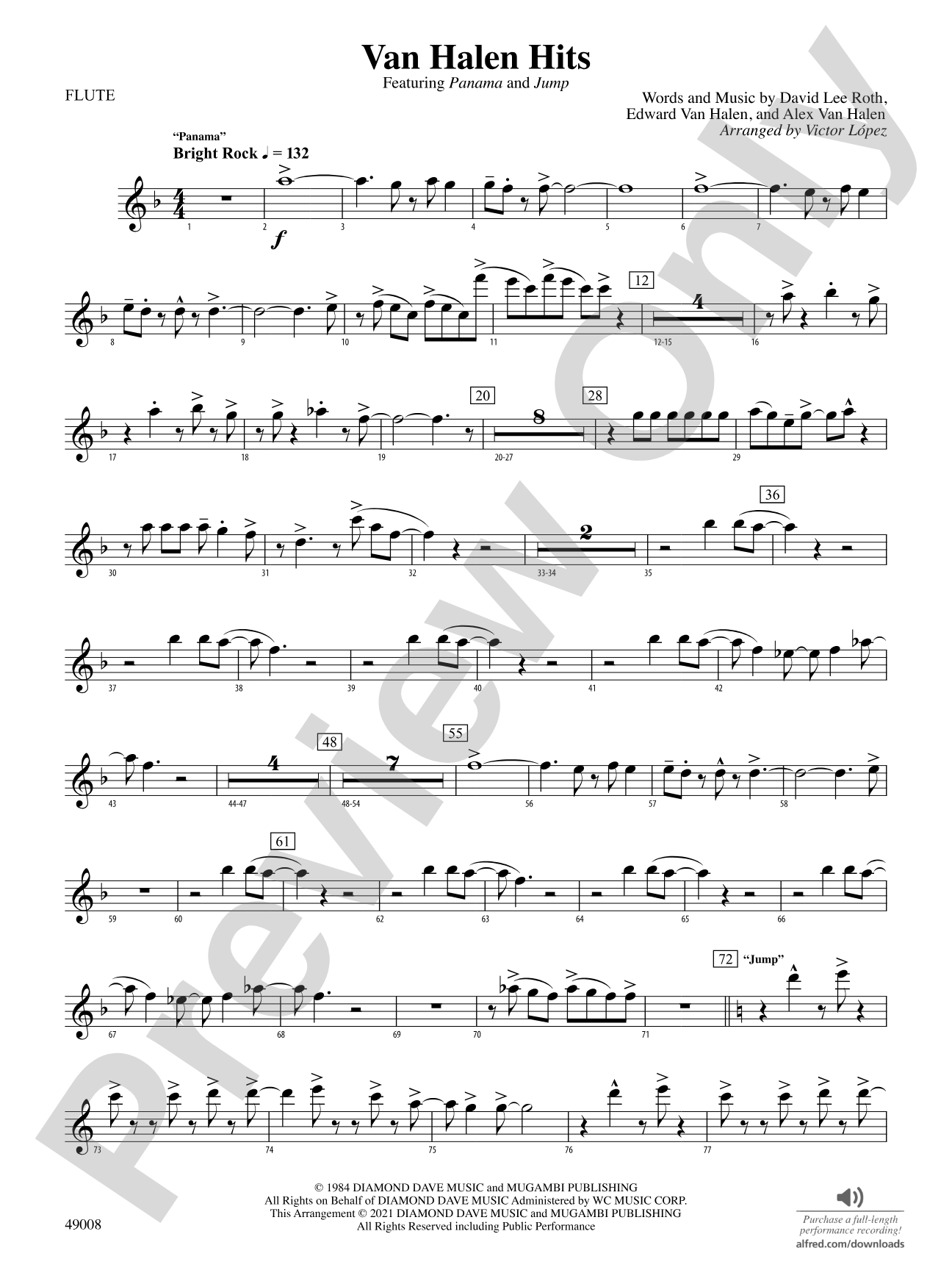 Van Halen Hits: Flute