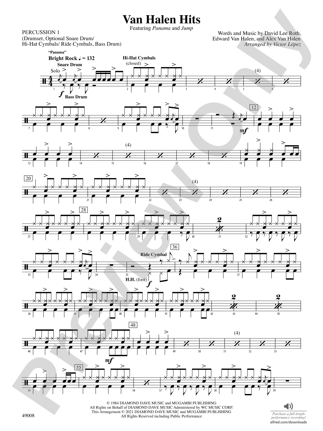 Van Halen Hits: 1st Percussion