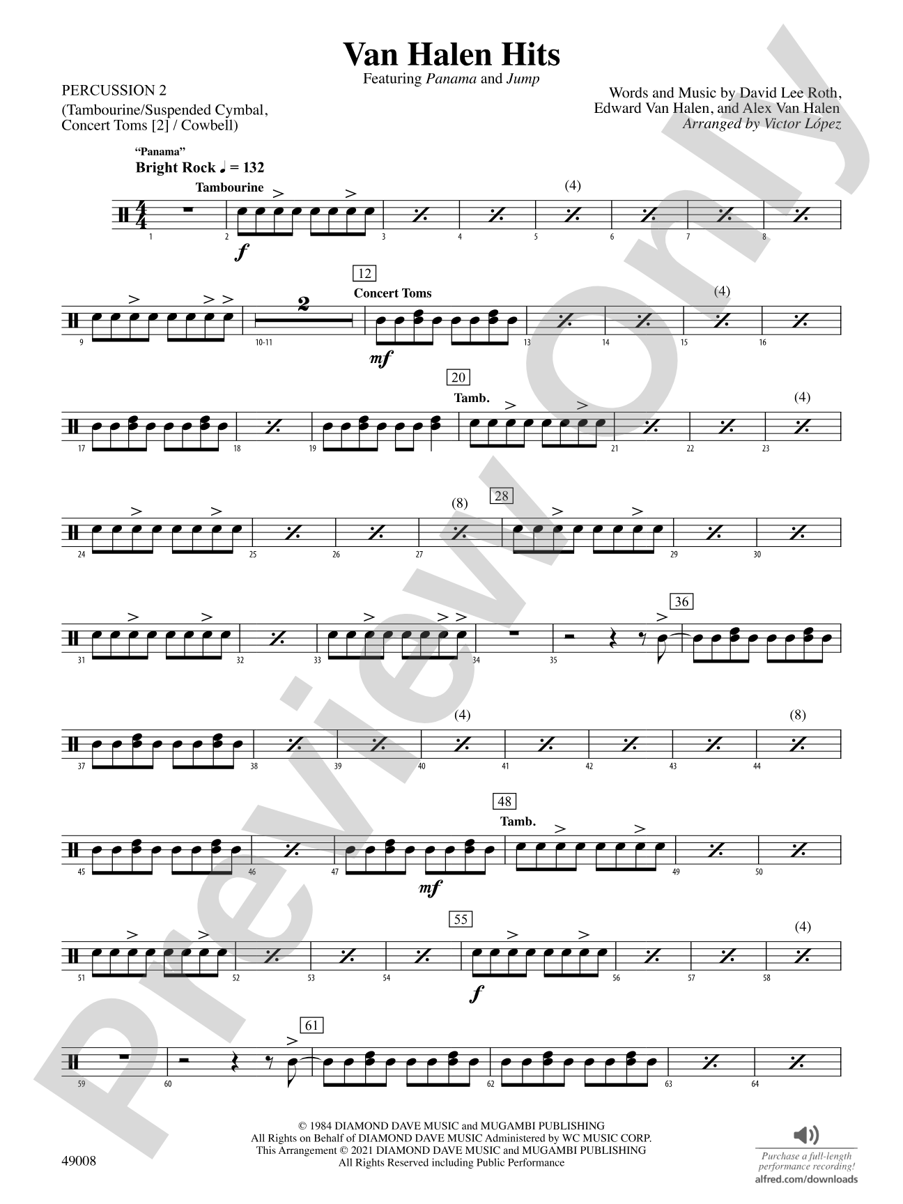 Van Halen Hits: 2nd Percussion