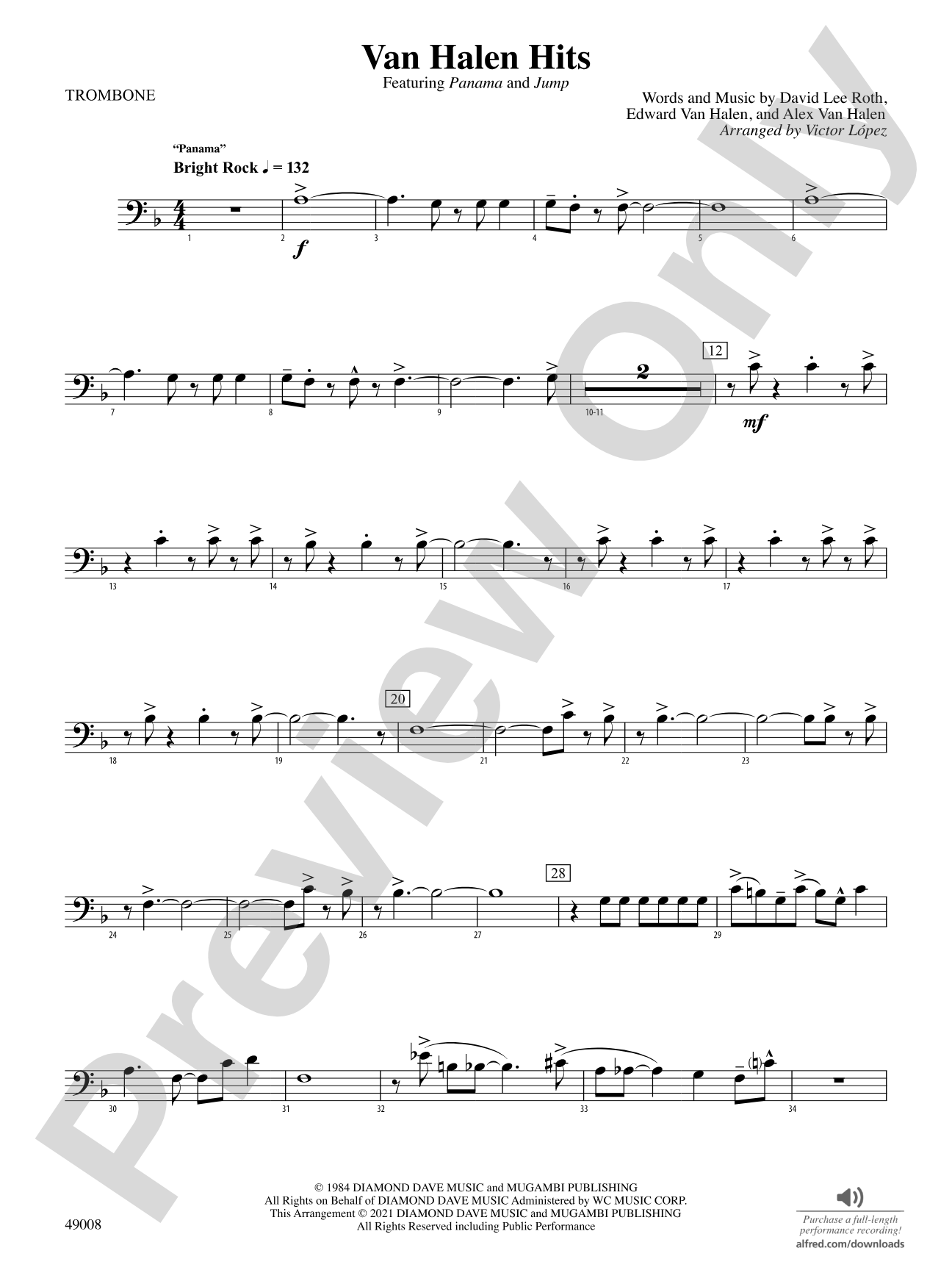 Van Halen Hits: 1st Trombone