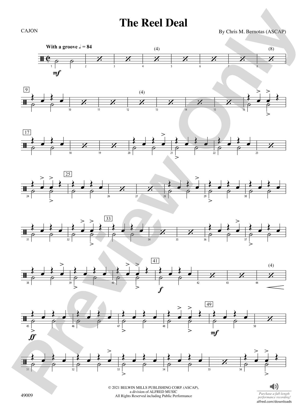 The Reel Deal: 1st Percussion