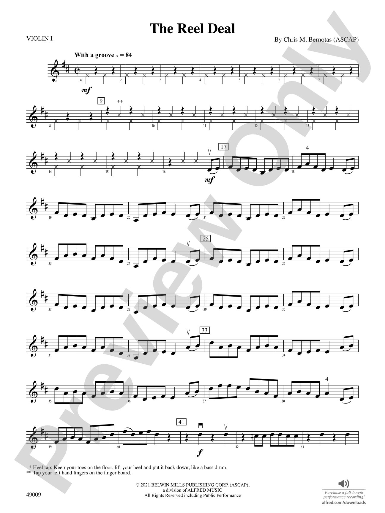 The Reel Deal: 1st Violin