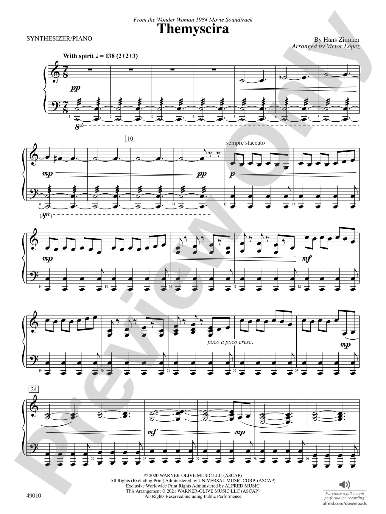 Themyscira: Piano Accompaniment