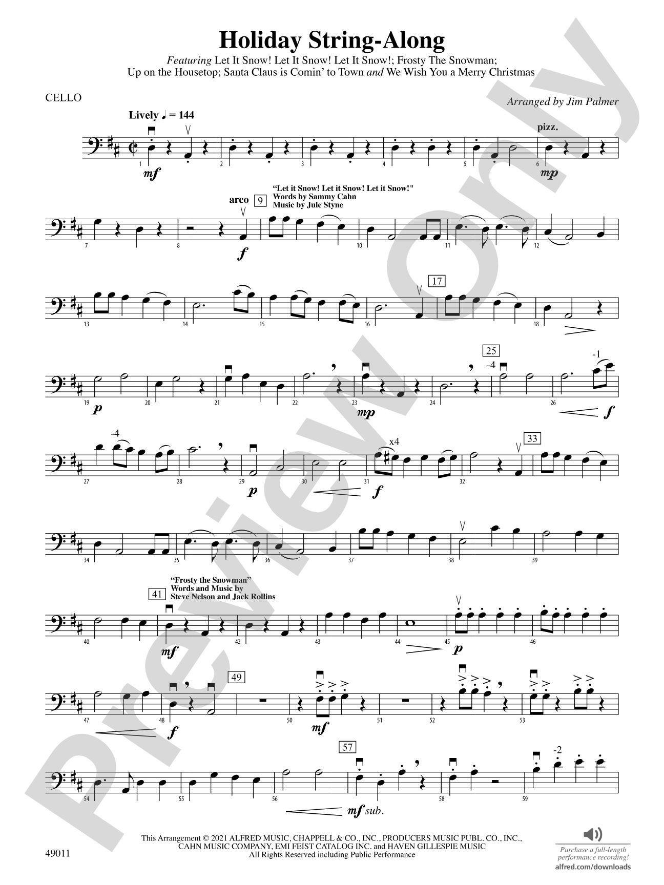 Holiday String-Along: Cello