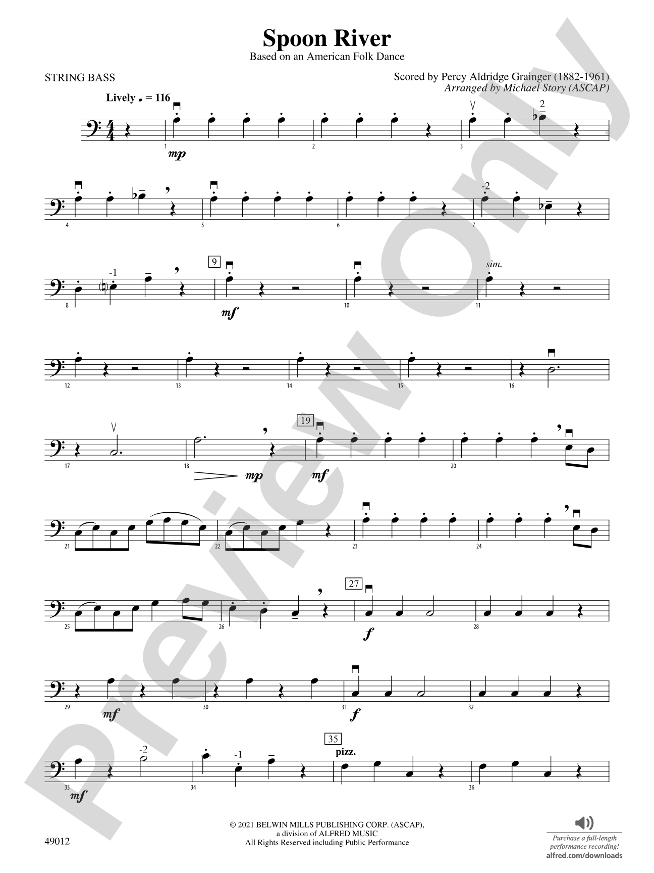 Spoon River: String Bass