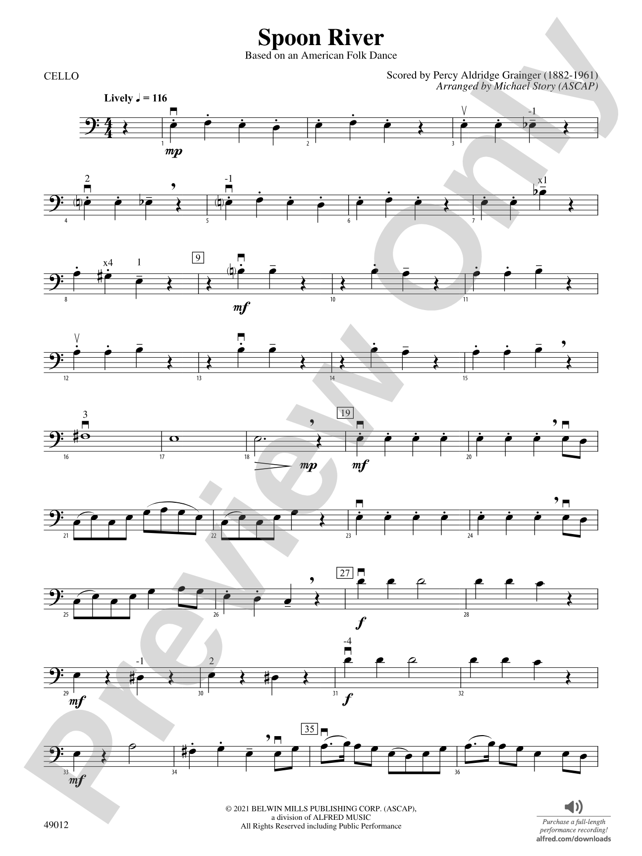 Spoon River: Cello