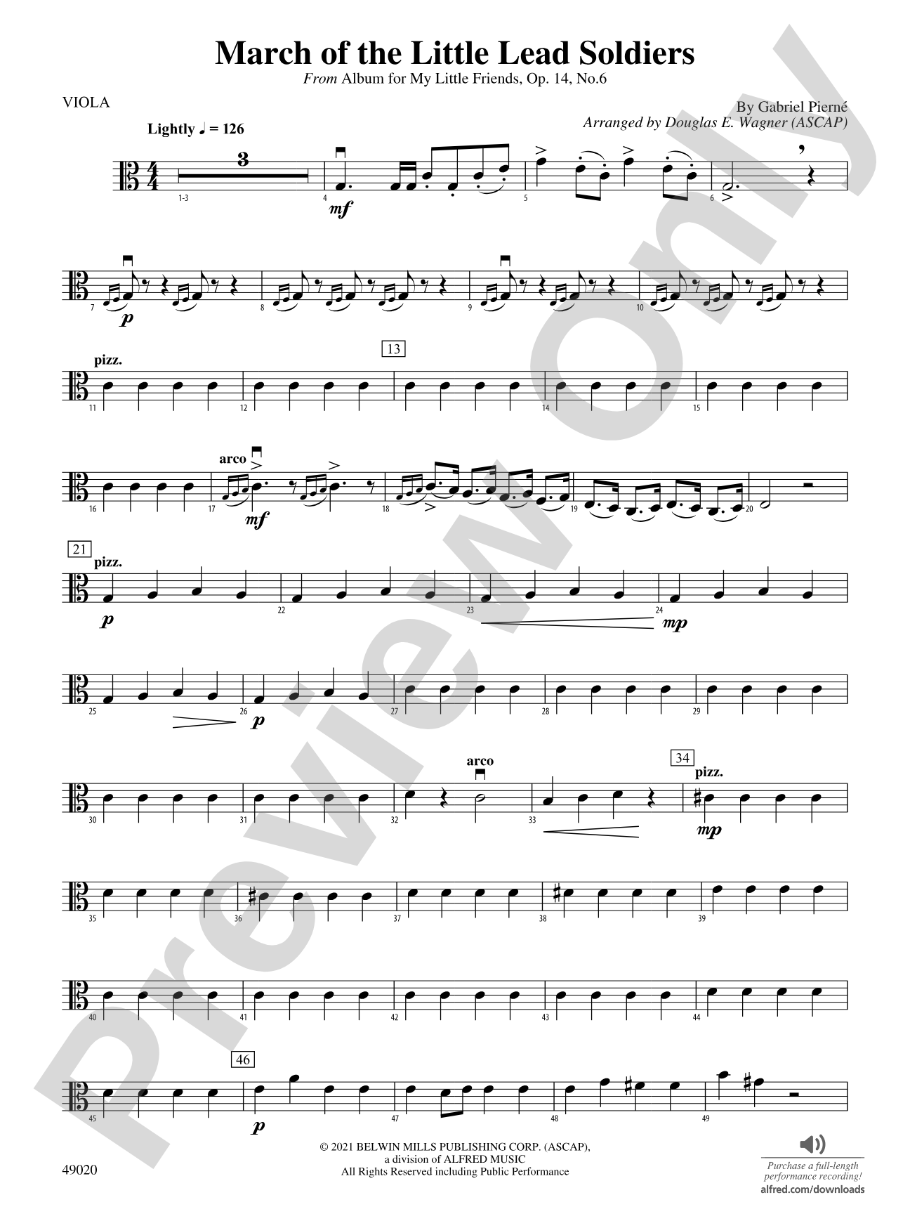 March of the Little Lead Soldiers: Viola