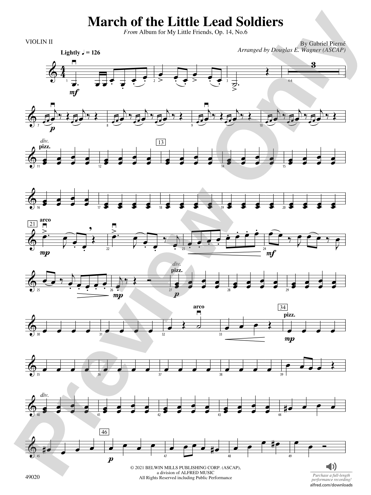 March of the Little Lead Soldiers: 2nd Violin