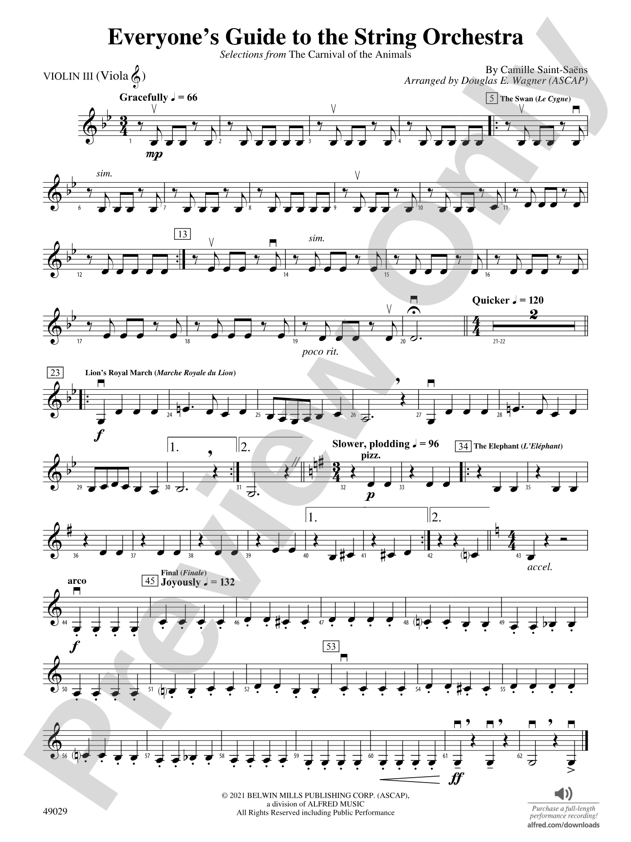 Everyone's Guide to the String Orchestra: 3rd Violin (Viola [TC])