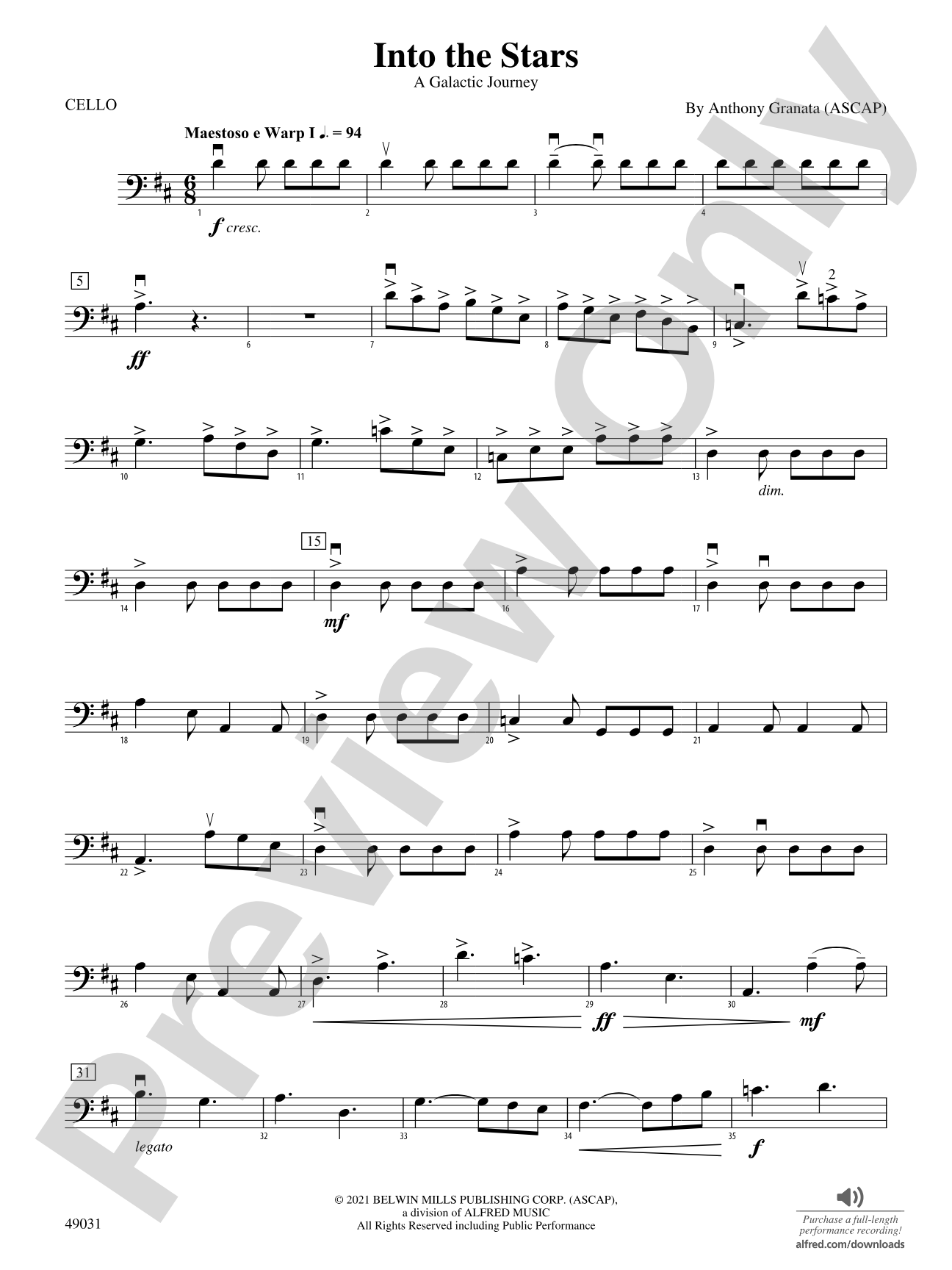 Into the Stars: Cello