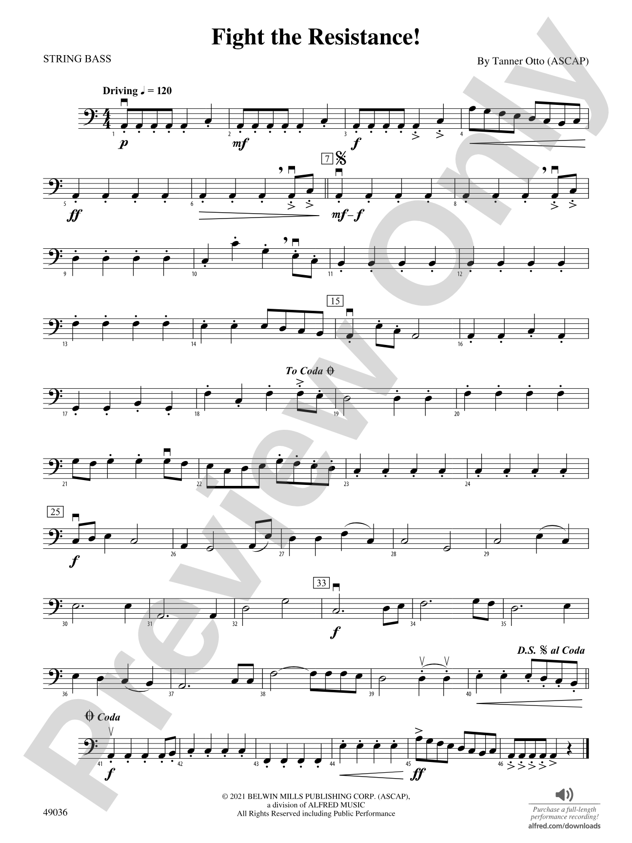 Fight the Resistance!: String Bass