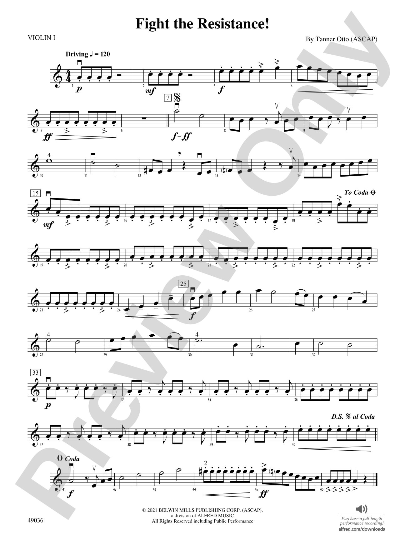 Fight the Resistance!: 1st Violin