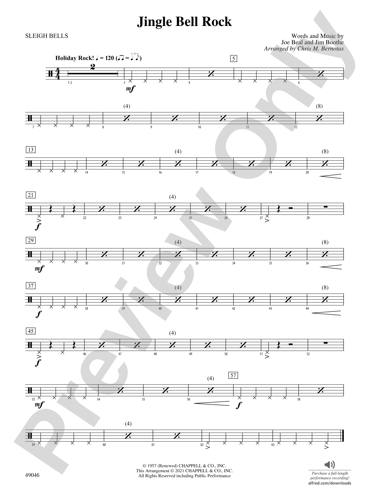Jingle Bell Rock: 1st Percussion
