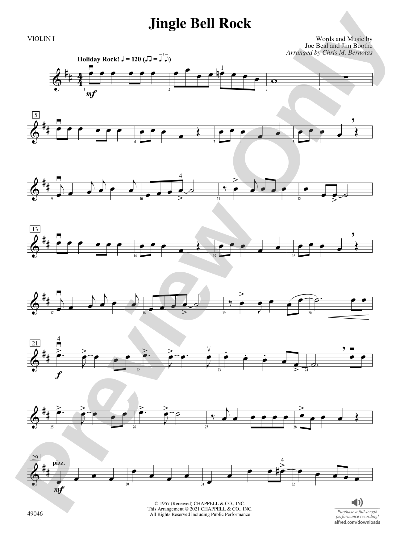 Jingle Bell Rock: 1st Violin