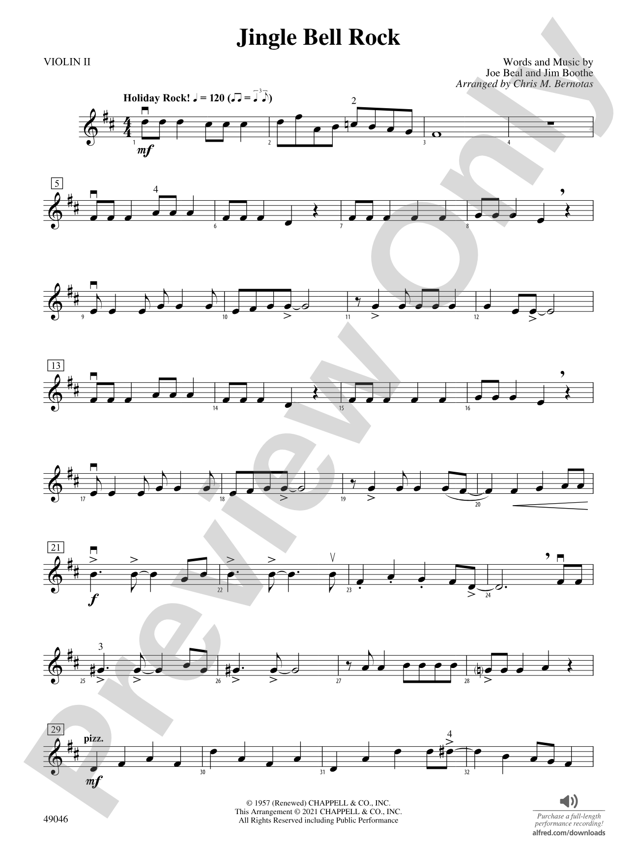 Jingle Bell Rock: 2nd Violin