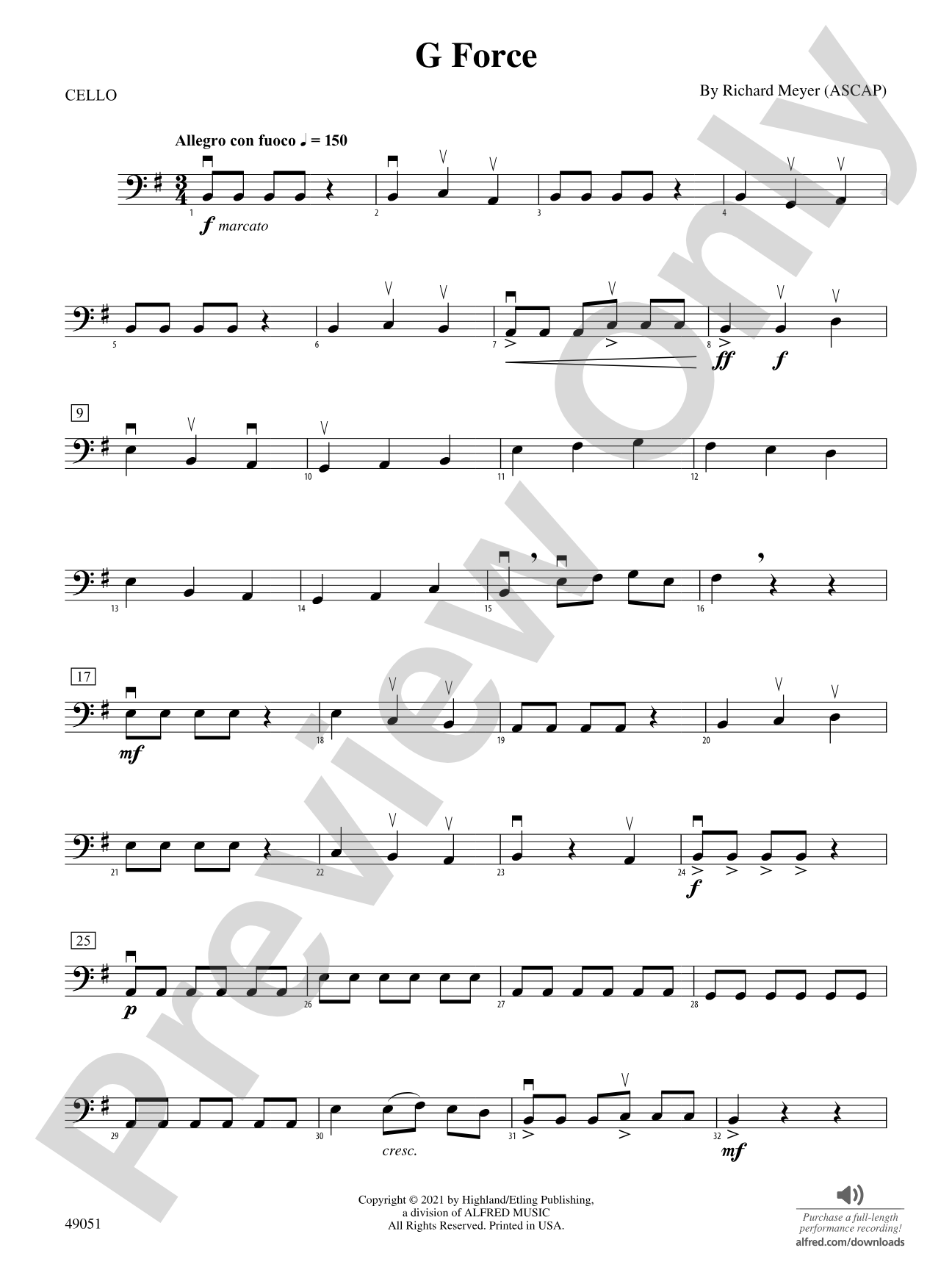 G Force: Cello