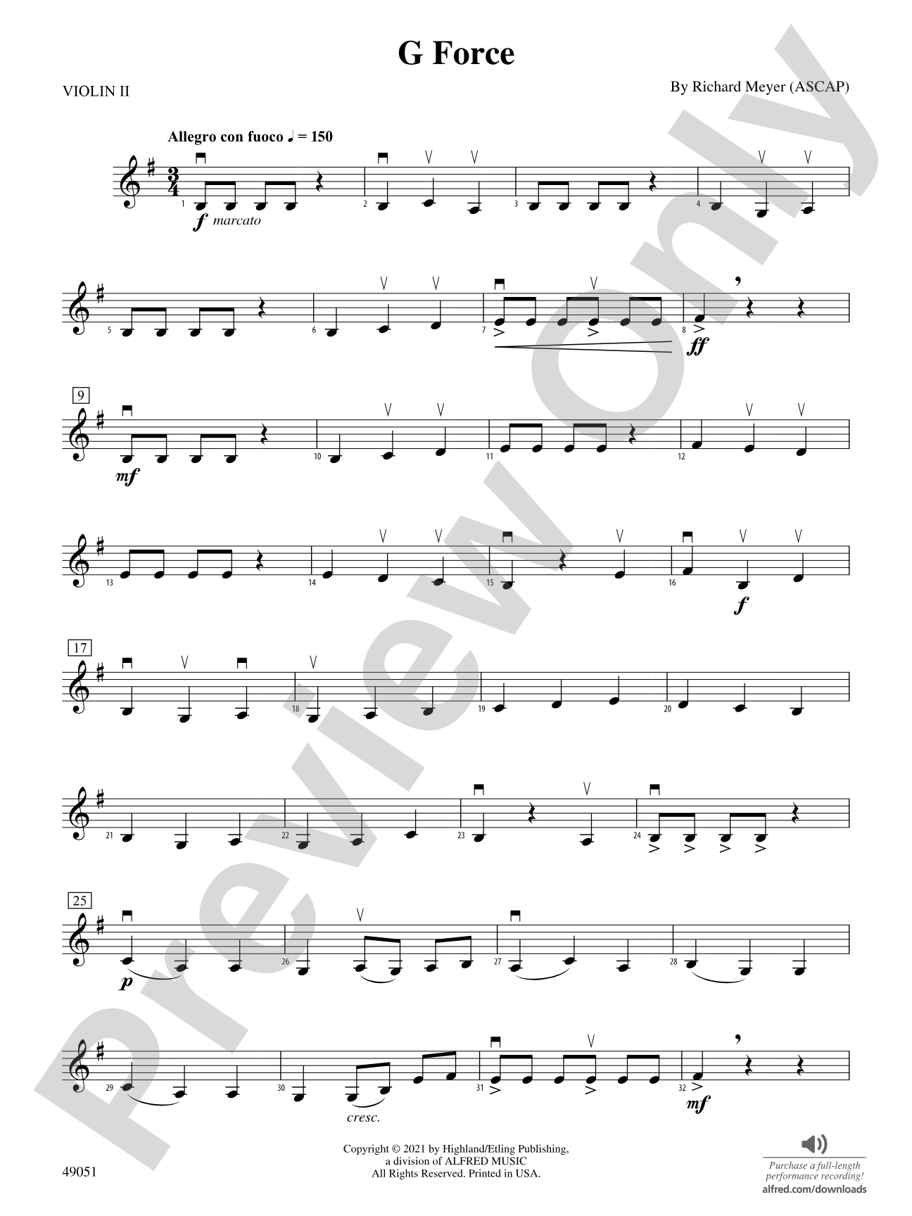 G Force: 2nd Violin