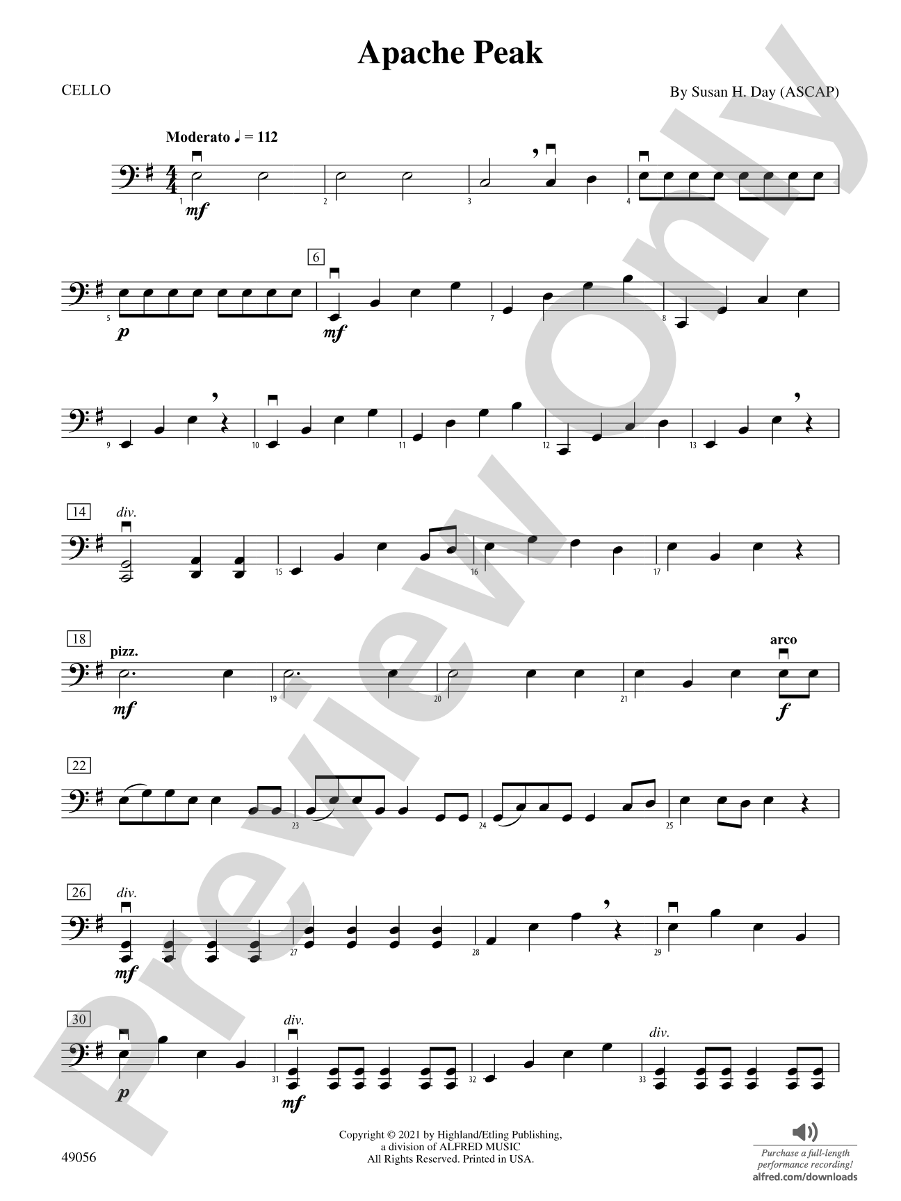 Apache Peak: Cello