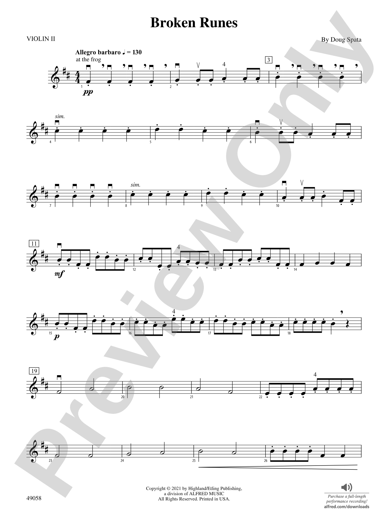 Broken Runes: 2nd Violin