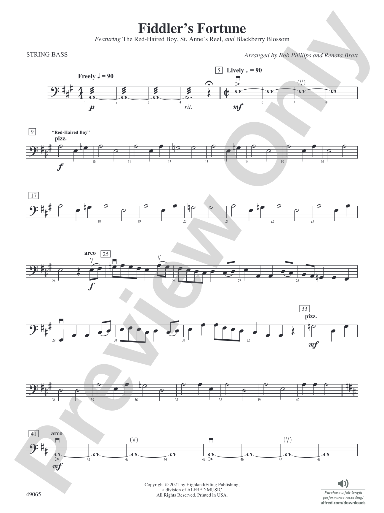 Fiddler's Fortune: String Bass