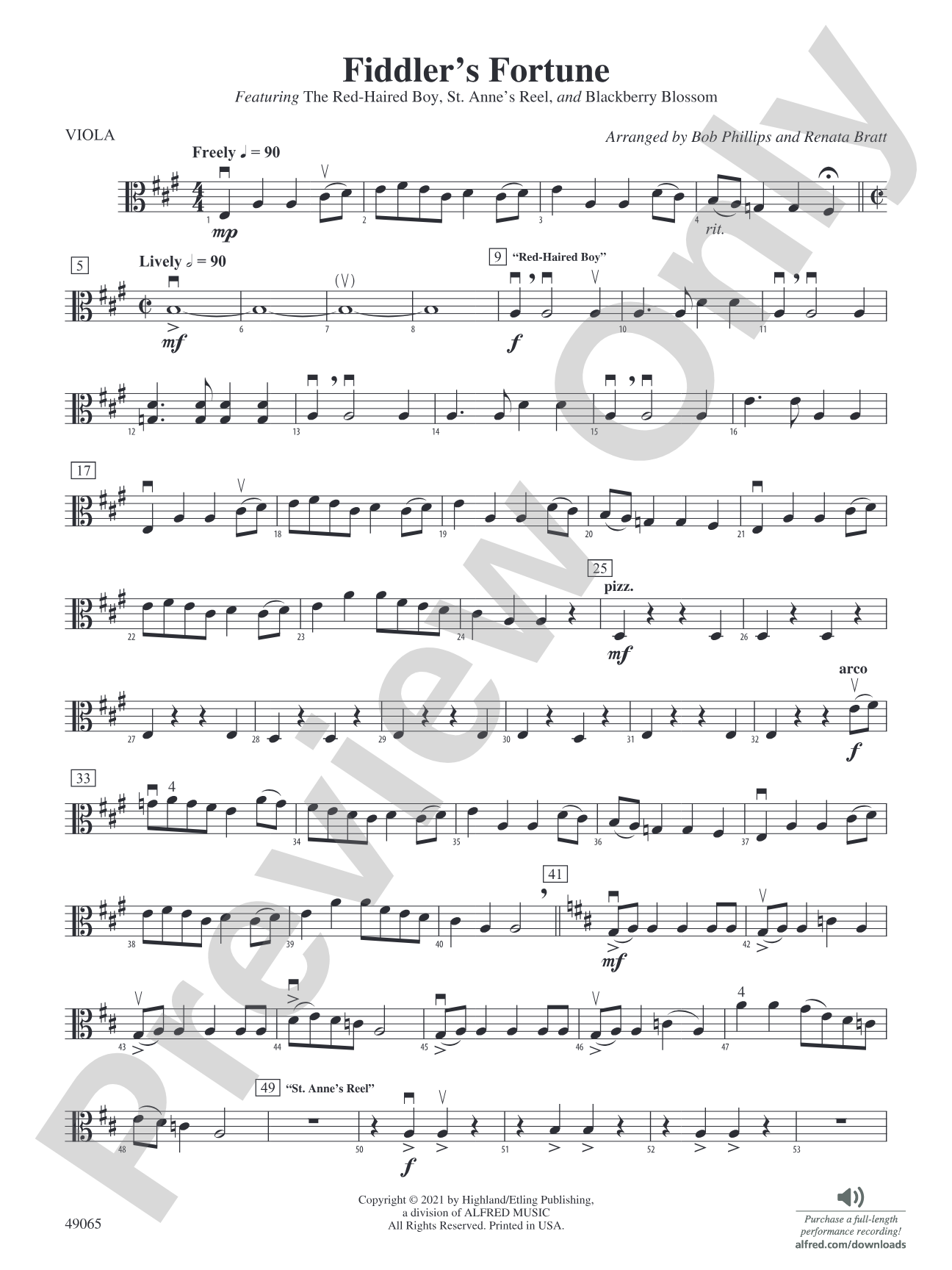Fiddler's Fortune: Viola