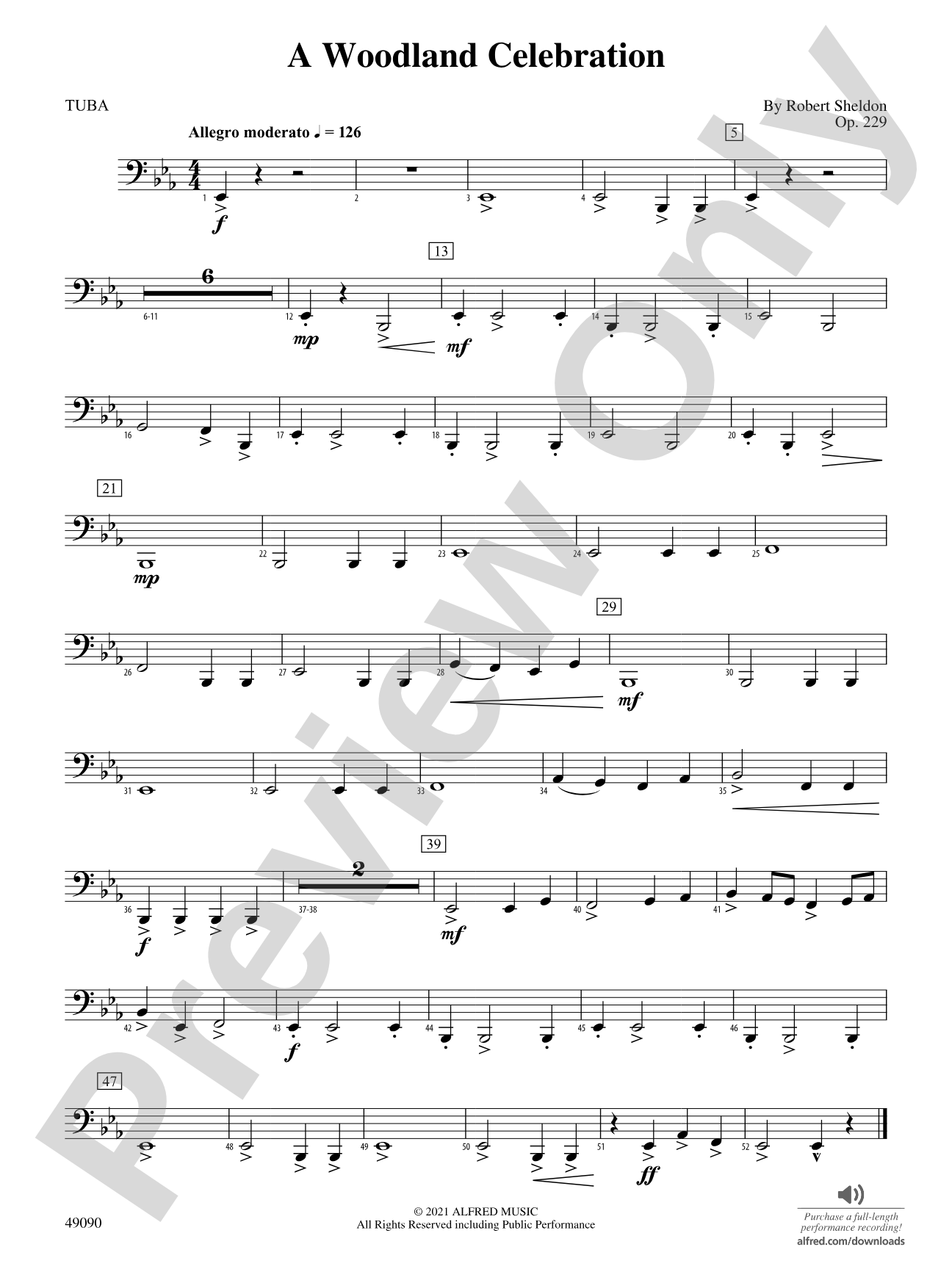 A Woodland Celebration: Tuba