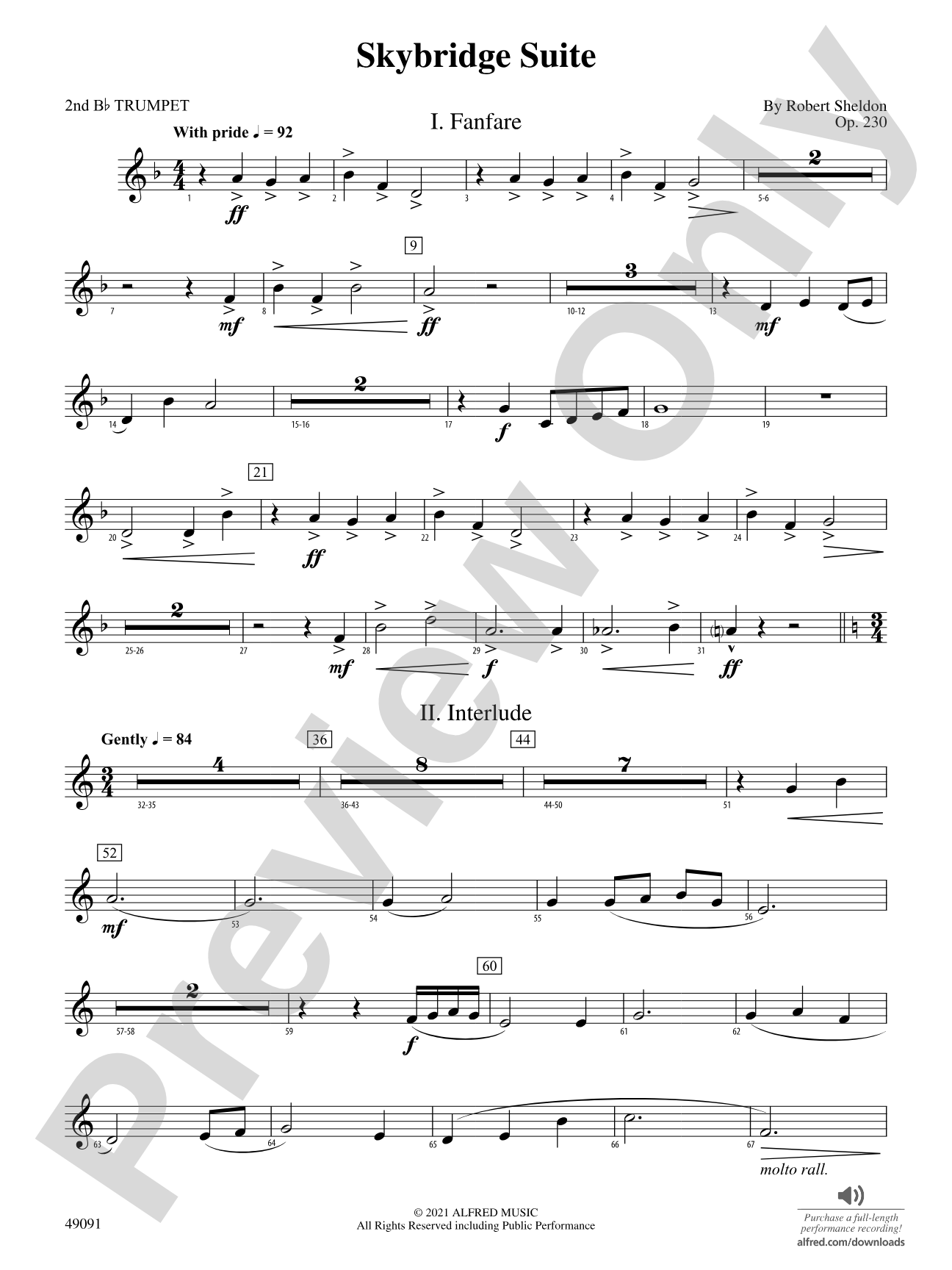 Skybridge Suite: 2nd B-flat Trumpet