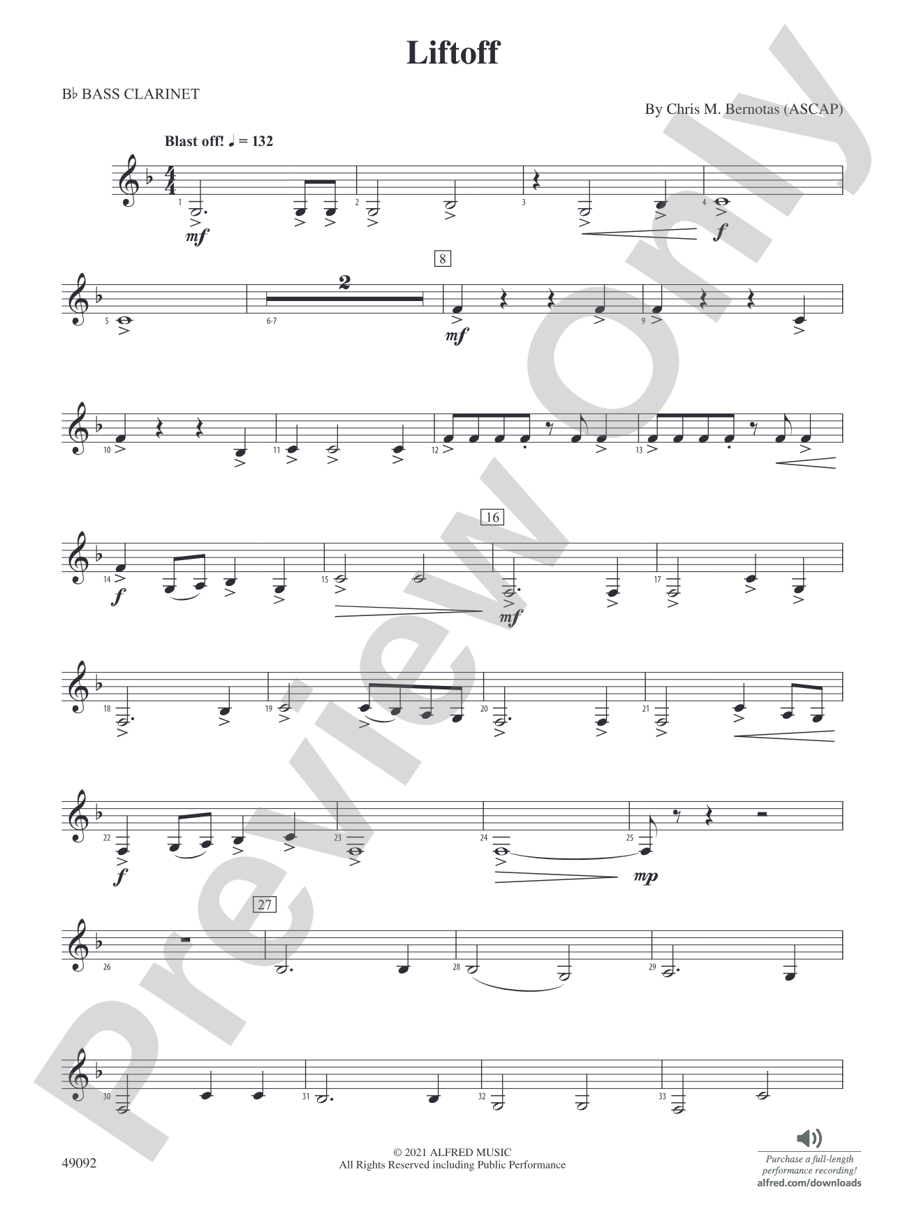 Liftoff: B-flat Bass Clarinet