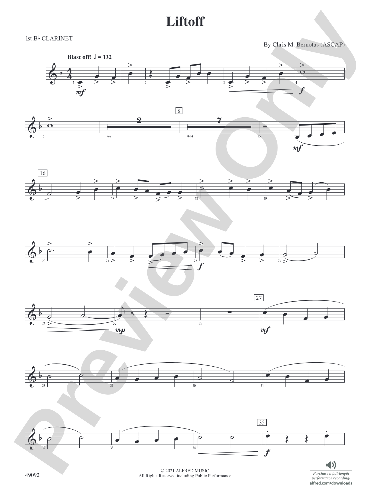 Liftoff: 1st B-flat Clarinet